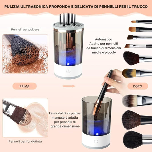 Derrit-PULITORE PENNELLI DA TRUCCO ELETTRICO
