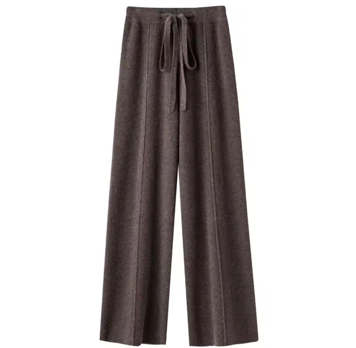 "Pantaloni Larghi in Cashmere e Lana Merino 100% Donna"