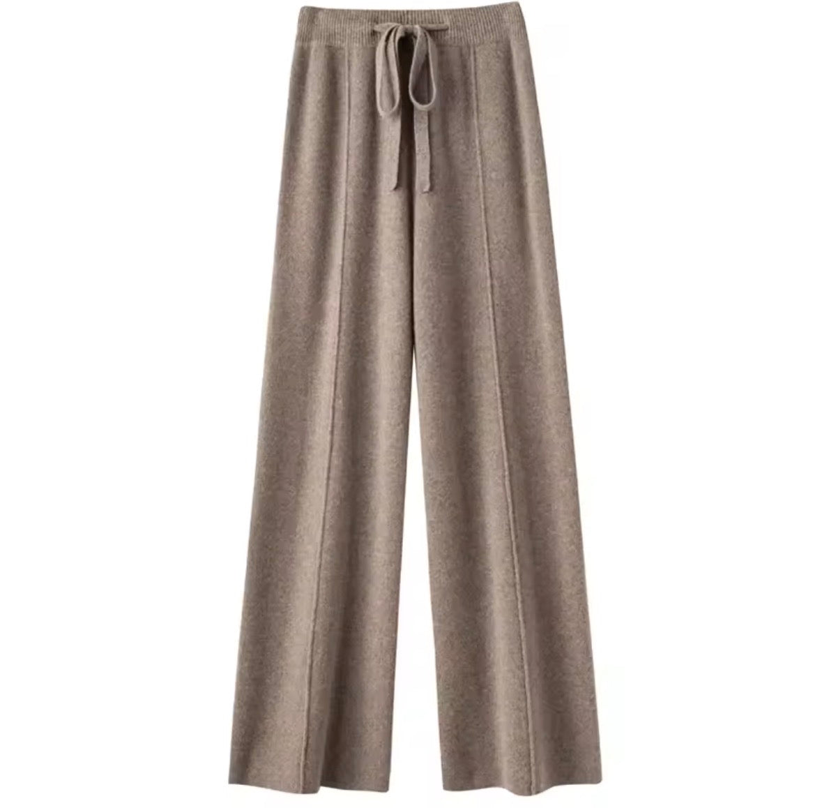 "Pantaloni Larghi in Cashmere e Lana Merino 100% Donna"