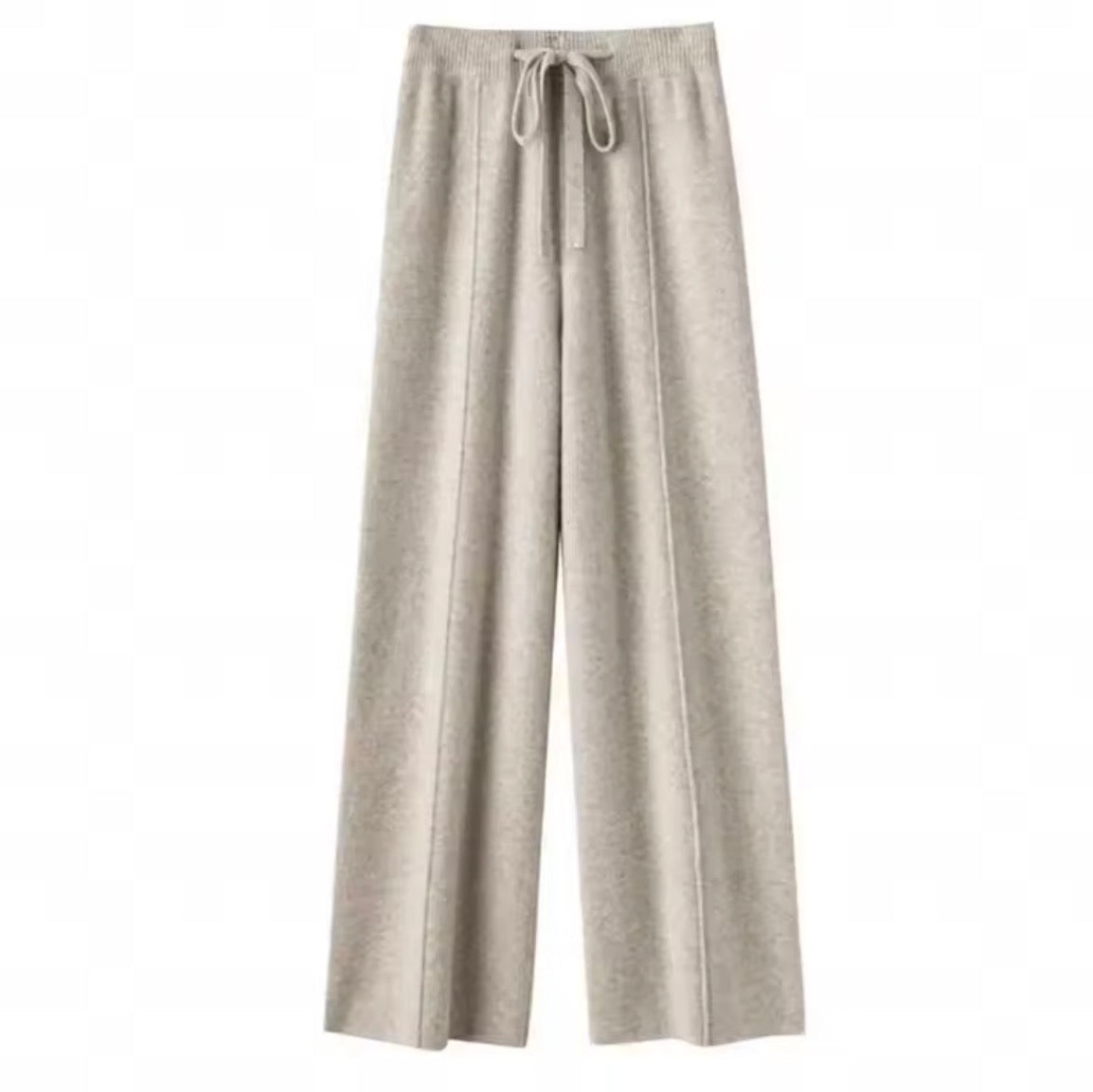 "Pantaloni Larghi in Cashmere e Lana Merino 100% Donna"